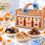 Premium Diwali Gift Hamper with Dry Fruit Laddus, Millet Nuts Mix & Dark Chocolate Rocks (NCD26.09)