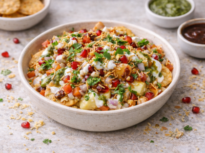 Baked Papdi Chaat Recipe